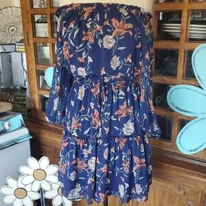 Floral Off-Shoulder Dress
